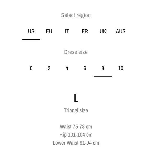 Triangl Bikini Bottom Size L. NWT - Picture 4 of 4